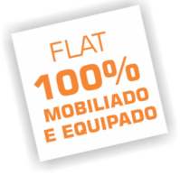 Flat 100% mobiliado e equipado